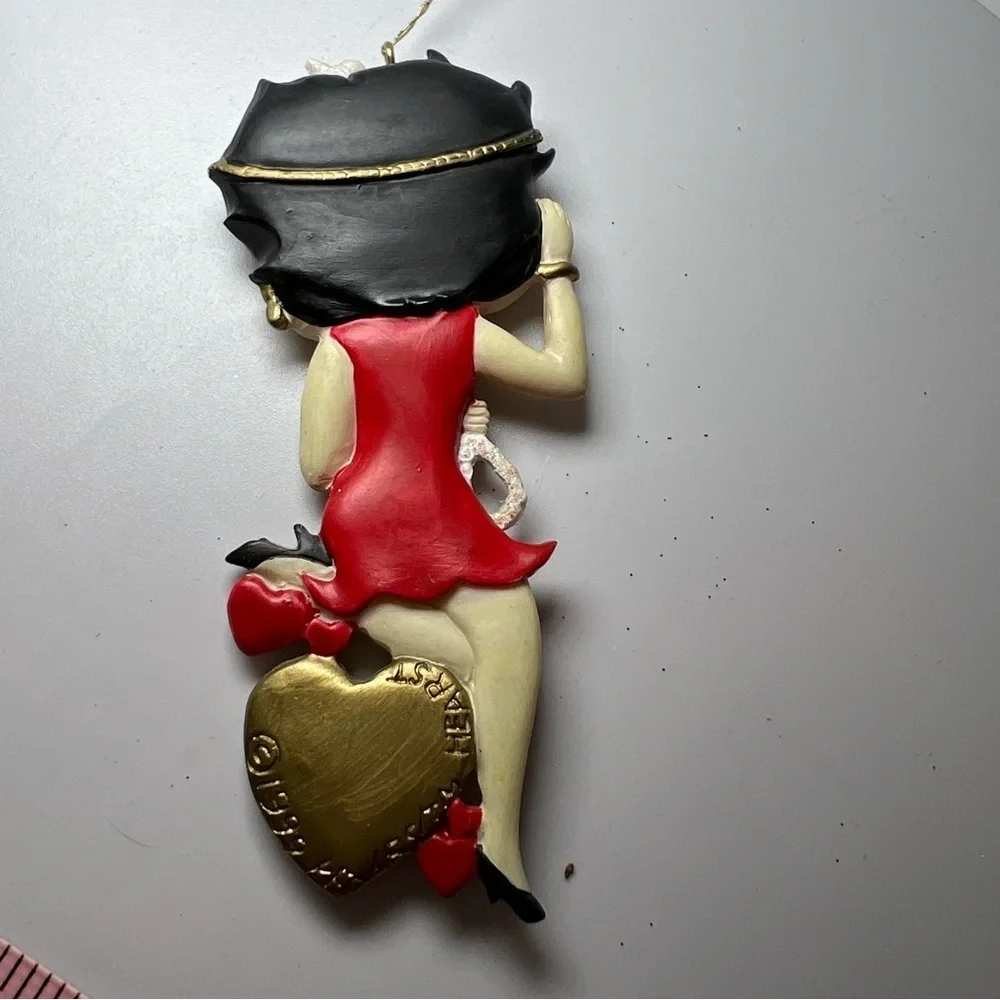 Vintage Betty Boop in Red Mini Dress Christmas Ornament 1999